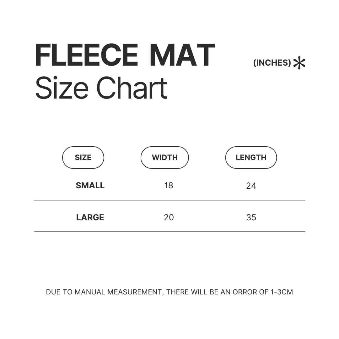 Fleece Mat Size Chart - Risk Of Rain 2 Merch