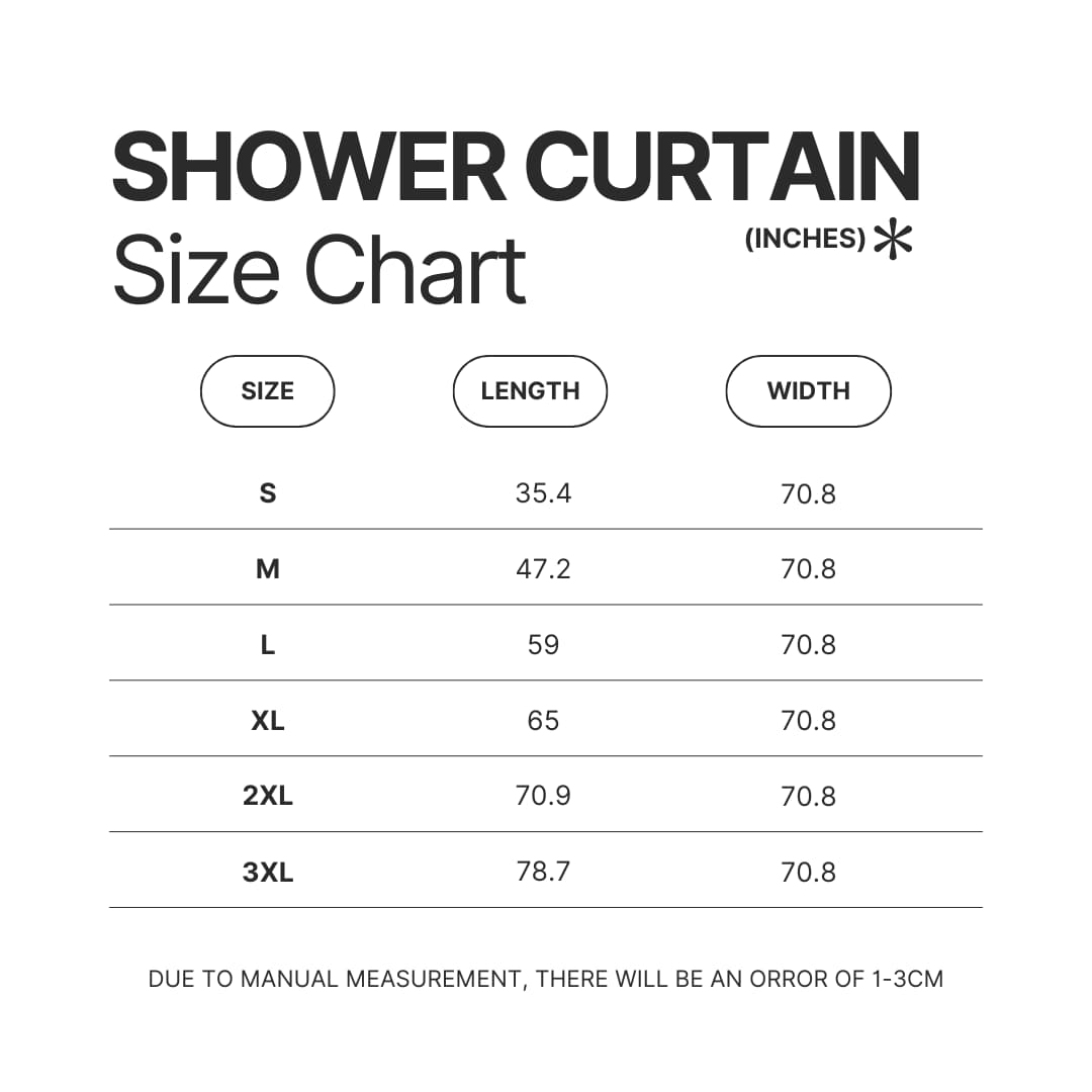 Shower Curtain Size Chart - Risk Of Rain 2 Merch